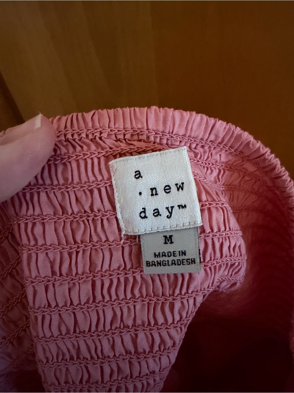 a new day Dusty Pink Smocked Midi Skirt - Picture 3 of 3